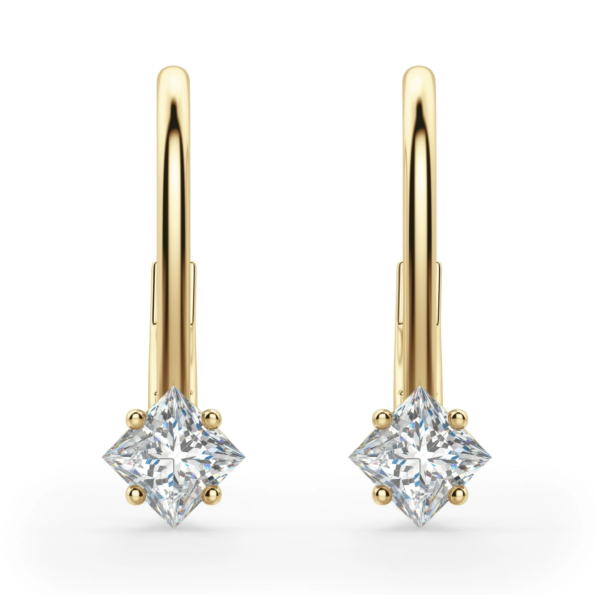 Geometric Gold Earrings