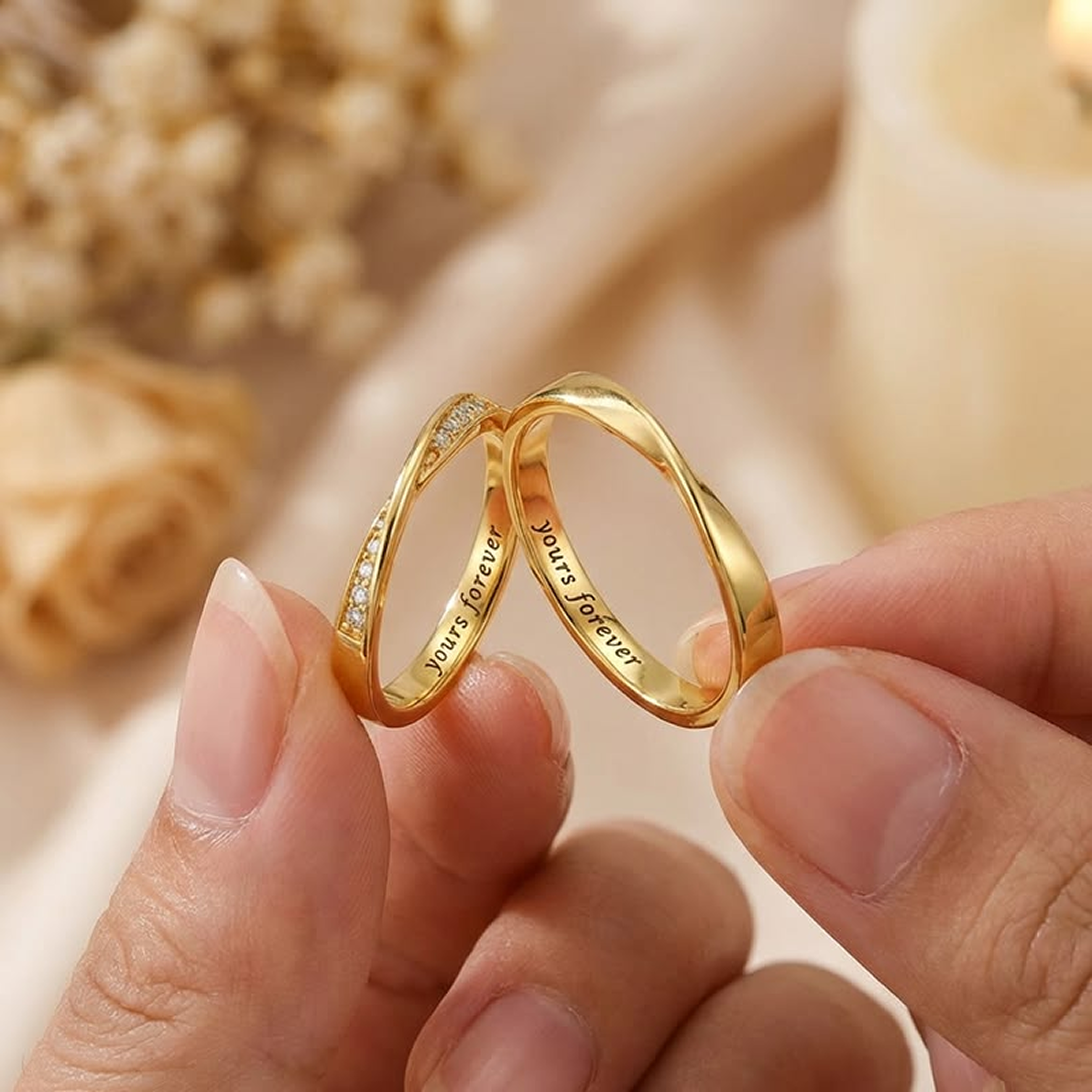 Romantic Ring Engravings